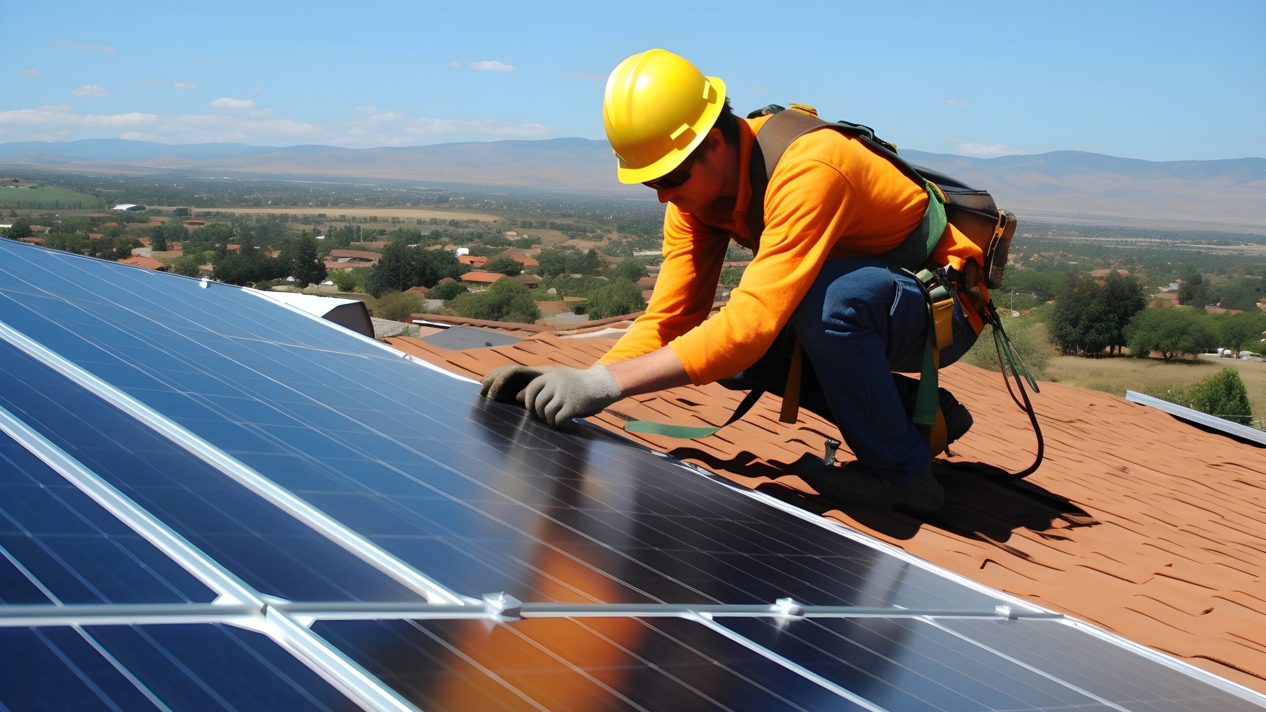 vecteezy solar power engineer installing solar panels on the roof 30762666 (2)